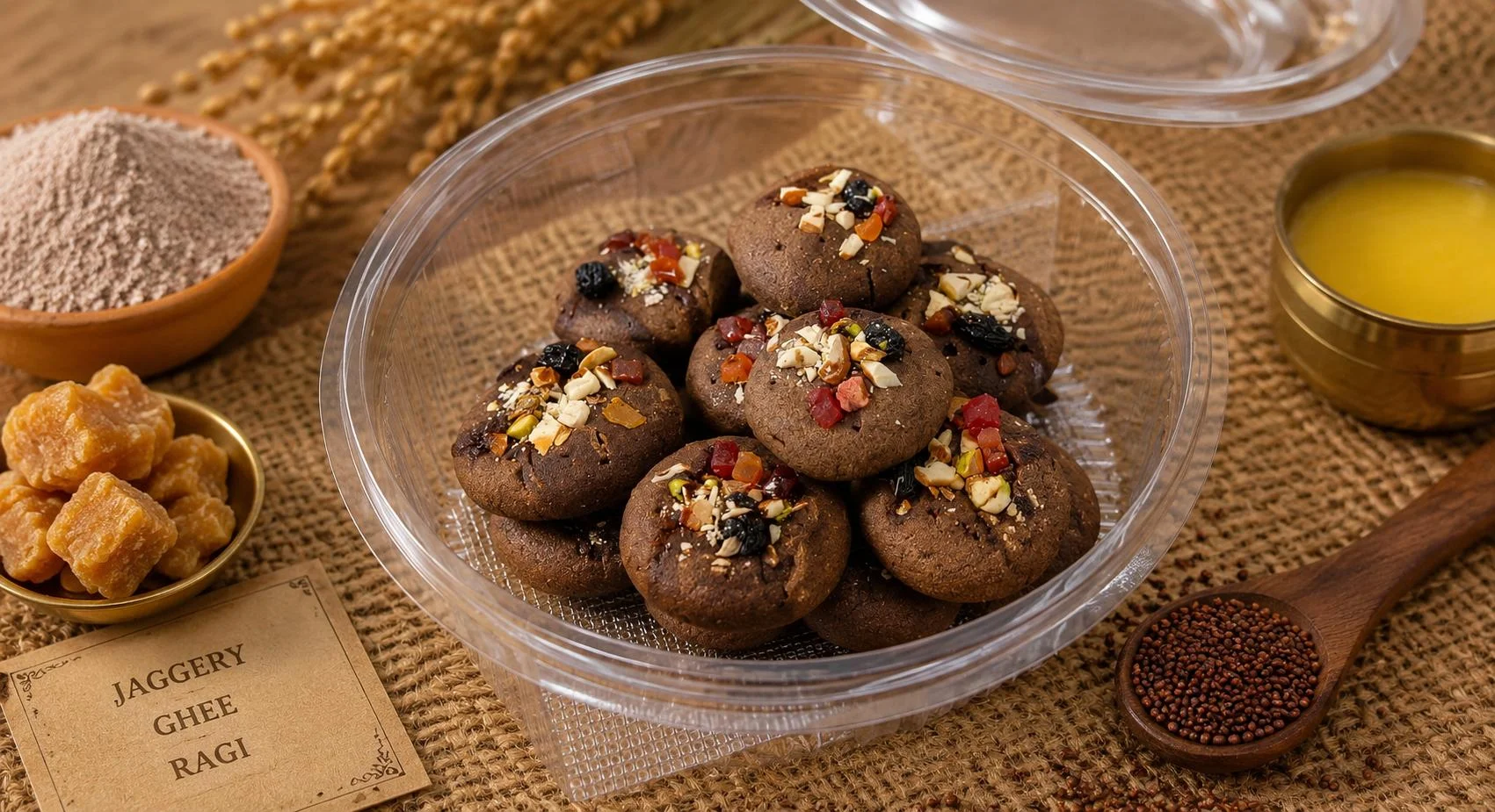Ragi Dry Fruit Cookies