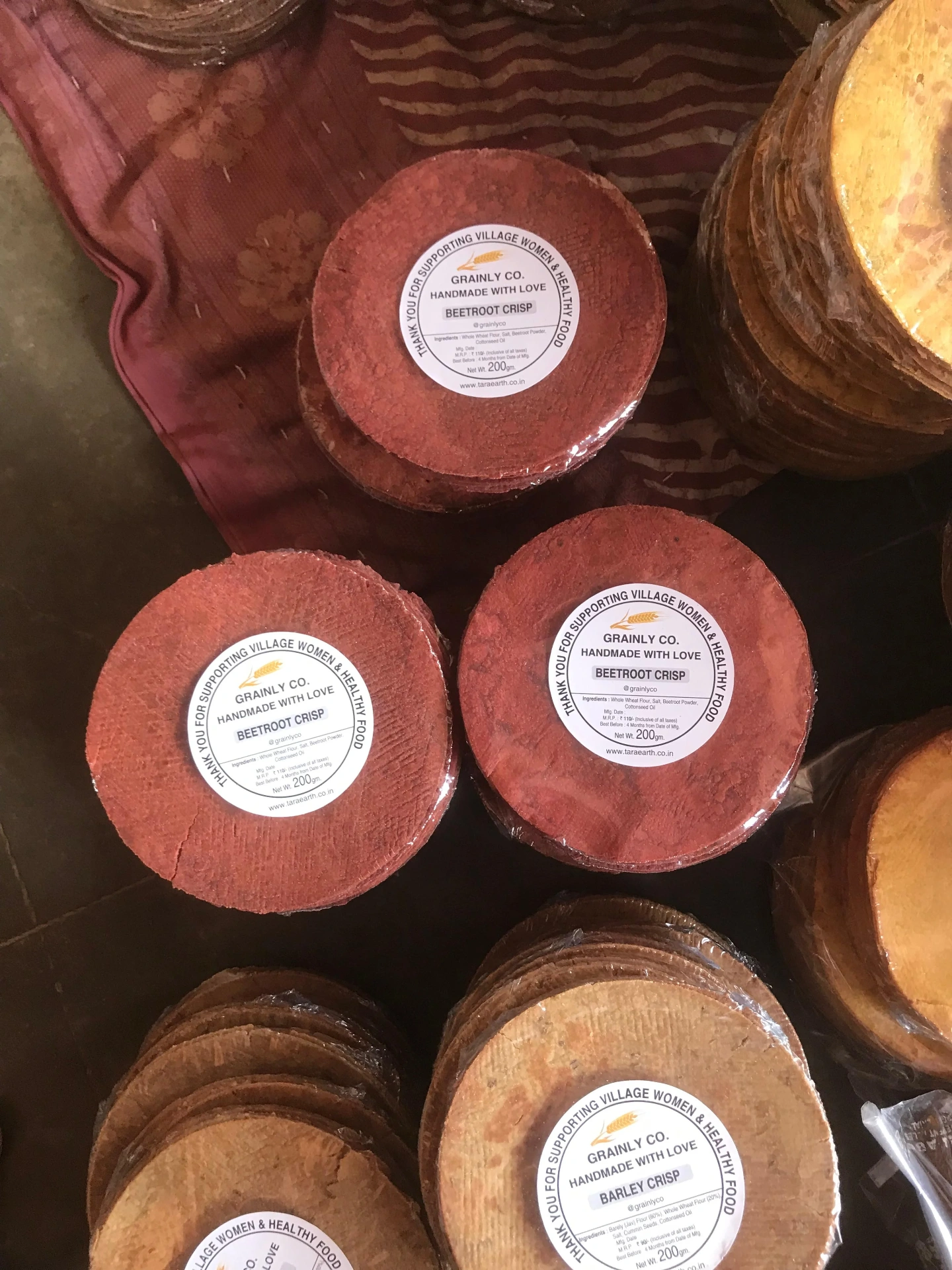 Beetroot & Barley Crisp Khakhra